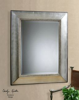 Fresno Large Silver Beveled Wall Mirror