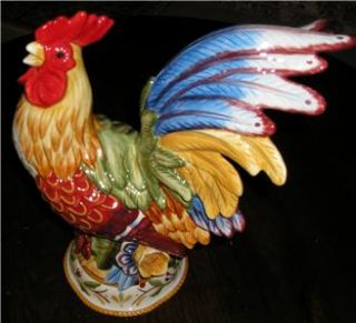 fitz and floyd exquisite garden medley rooster fig nib