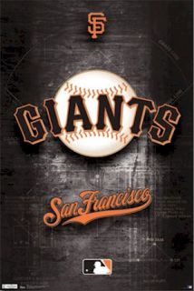 SAN FRANCISCO GIANTS POSTER ~ DIAMOND LOGO 22x34 MLB Major League