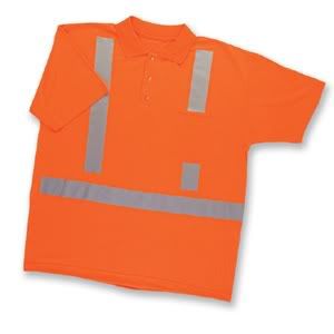 Neon Reflective Polo Shirt ANSI Compliant Discounted