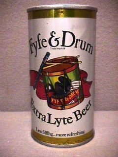 Fyfe Drum Extra Lyte Beer Can Fyfe Drum