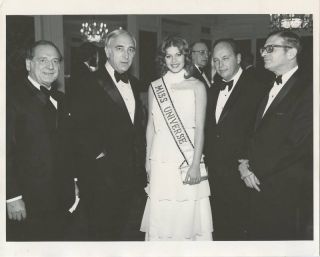 Miss Universe 1976 Senator Frank Lautenberg Old Photo