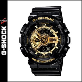Latest Casio G Shock Black x Gold Limited Edition Mens Watch GA110GB