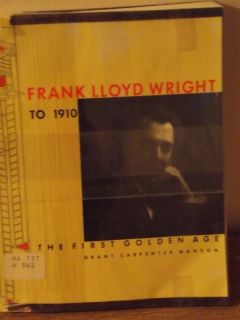 Frank Lloyd Wright to 1910 Illustrated Book