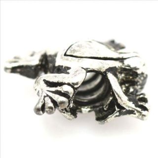 Frog European Sterling Silver Bead Charm Fit Bracelet Necklace D475C