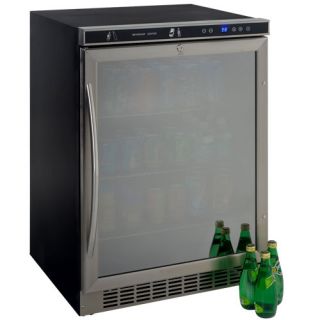  Under Counter Beverage Refrigerator/ Wine Cooler Glass Door, Black