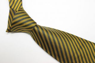 stella ltd tie 100 % silk made in italy main color gold black width at
