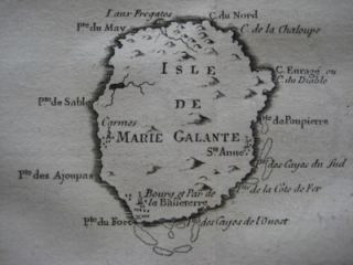  Map Guadeloupe French West Indies Marie Galante Pointe À Pitre