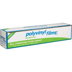 Poly Vinyl PVC Plastic Food Film Wrap 18 x 3000