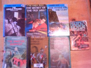 Lot of 7 Franklin W Dixon Hardy Boys Hardcover Books (House On The