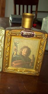 Vintage Beams Choice Whiskey Bottles Frans Hals The Merry Lute Player