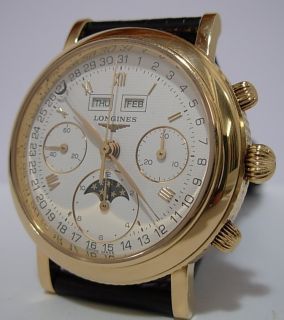  Ernest Francillon Full Calendar Moon Phase Chronograph Watch