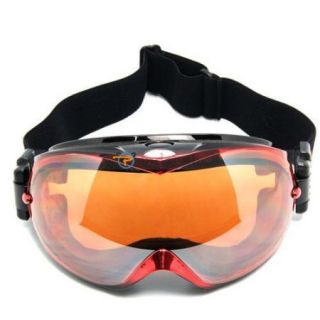 Cool Basto Anti Fog Dual Lens Sport Ski Skking Snowboard Goggles Red