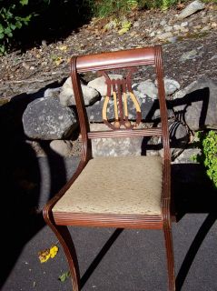  Furniture Lyre Harp Back Chair Needs Tender Loving Care Pick Up