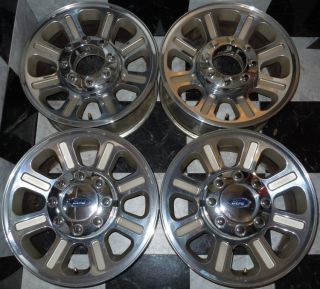 Ford F250 F350 F 250 F 350 King Ranch 18 Polished Factory OE Wheels
