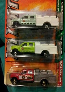 Matchbox fire truck ford f550 super duty lot of 3 different varients