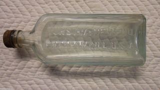  ANTIQUE BOTTLE 8 25 W CAP Early Furst McNess Co Freeport ILL Excellent