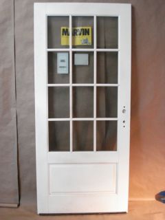 New Marvin Ultimate OUTSWING Exterior Wood French SINGLE Doors