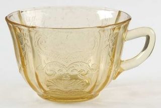 Antique Amber Depression Federal Glass Madrid Tea Cups