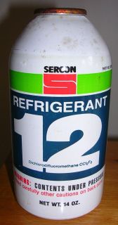 Sercon Refrigerant R12 Freon 14 oz Can