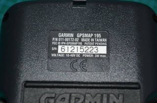 Garmin GPSMAP 195 Aviation GPS Receiver Largest Display Moving Map