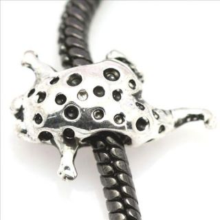 D443A Happy Frog European Silver Bead Charm Fit Bracelet