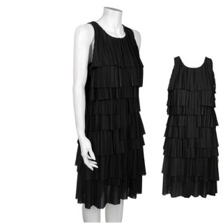 Certified Galliano Black Tiered Cocktail Dress Size 32 46 Authentic