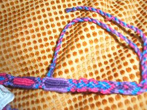  Red Blue Purple Guatemala Woven Friendship Bracelets Bracelet