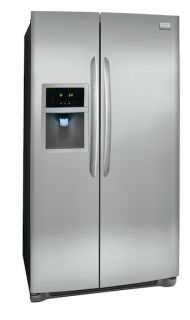 New Frigidaire Stainless Steel 33 Wide Side by Side Refrigerator