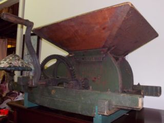 antique cider mill fruit grinder