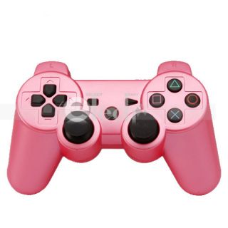 Wireless Bluetooth Game Controller for Sony PlayStation 3 PS3 Pink