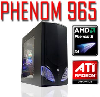 Quad Core AMD 965 ATI Radeon HD5670 1GB Gaming Computer