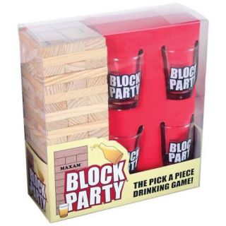 Drinking Party Block Party Game Shot Glasses Included