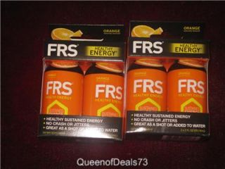 FRS Healthy Sustained Energy Drink Shot Orange Dietary Supplement