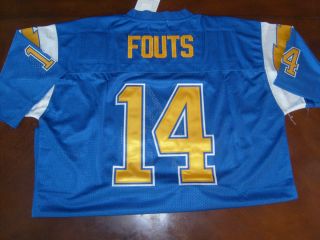 San Diego Chargers Dan Fouts 1984 Blue Jersey 2XL Throwback
