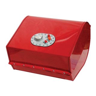 gallon teardrop steel fuel cell red speedway part 6001322dw red