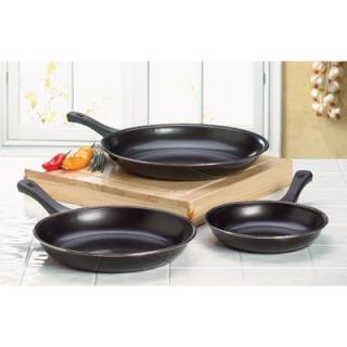 fry pan set durable sleek black carbon steel frying pan set brings