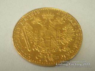 1915 franc austrian ducat imperator 24k gold coin
