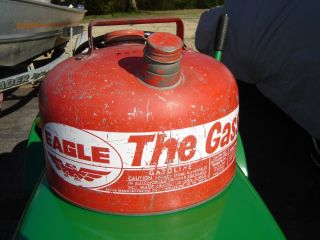 Vintage Eagle 2 5 Gallon Metal Gasser Gasoline Gas Can