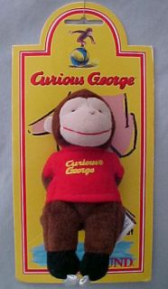 Curious George Full Body Finger Puppet Skater Cute LQQK