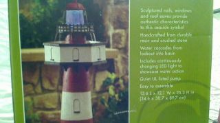 Accent your garden or patio with this lighthouse fountain. The
