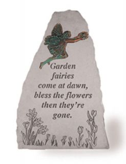 Garden Fairies Come at Dawn with Metal Fairy Insert 16 75 Obelisk