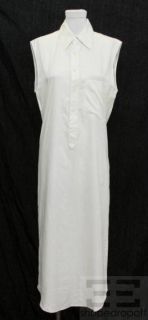 Jean Paul Gaultier White Sleeveless Long Dress Size 8