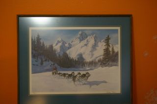 Charles Gause 1979 Lithograph Hitting The Trail 198 300 Signed