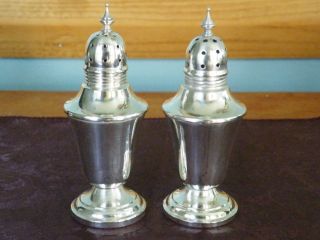 Frank M Whiting Sterling Silver Salt and Pepper Shakers