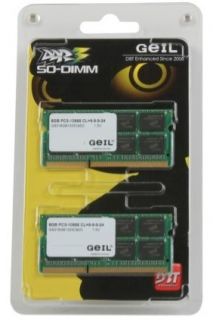 16GB DDR3 Kit So DIMM 10600 1333 MHz Geil Laptop Memory New Boxed