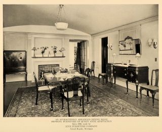 1919 Ad Luce Furniture Company Dining Room Queen Anne