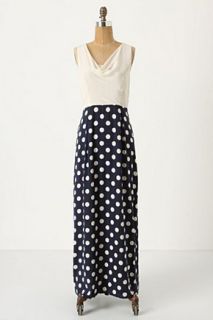  New Anthropologie Great Dot Maxi Dress Size 8