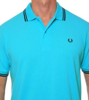 Fred Perry M3600 479 Twin Tipped Polo Shirt Sz L
