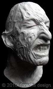 Freddy Krueger Make Up Robert Englund Life Mask Nightmare on Elm
